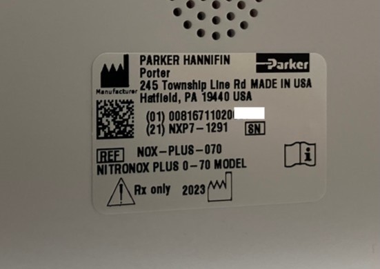 Porter Instruments Nitronox Plus Nitrous Oxide System - Image 7